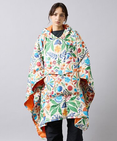 【POLER/ポーラー】REVERSIBLE PONCHO/アウトドア/ユニセッ