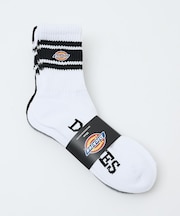 【Dickies / ディッキーズ】QDK3P3　底パイル刺繍ソックス/ライン/