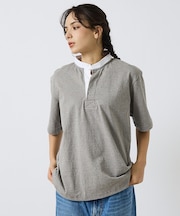 【BARBARIAN / バーバリアン】Henley Collar Short