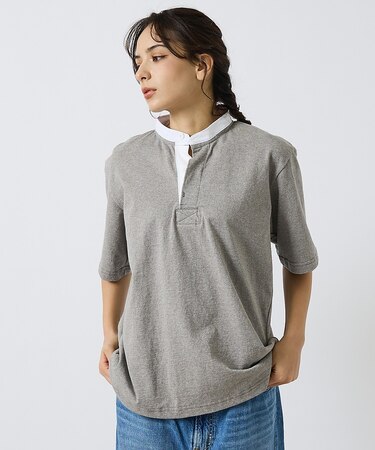 【BARBARIAN / バーバリアン】Henley Collar Short