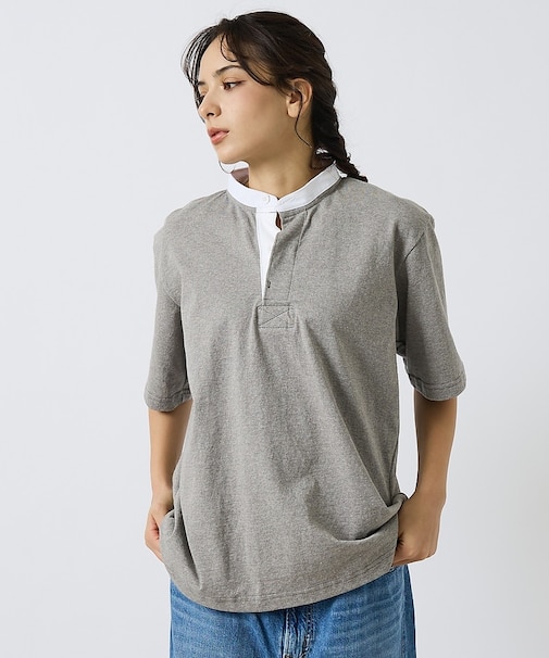 【BARBARIAN / バーバリアン】Henley Collar Short