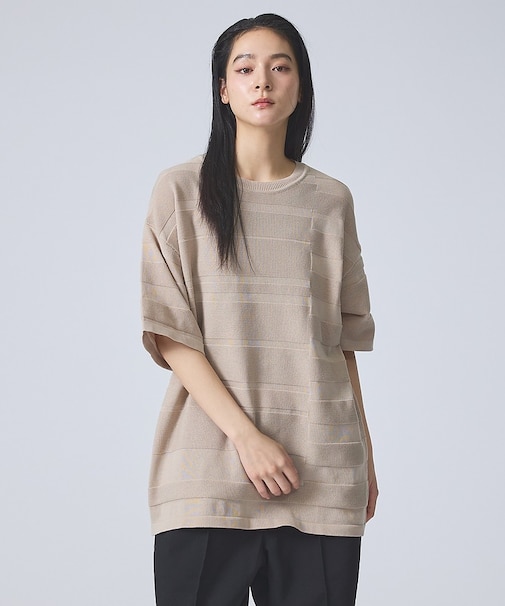 【FORTUNA/フォルトゥナ】EcotecDryKnitボーダーT/エコテック