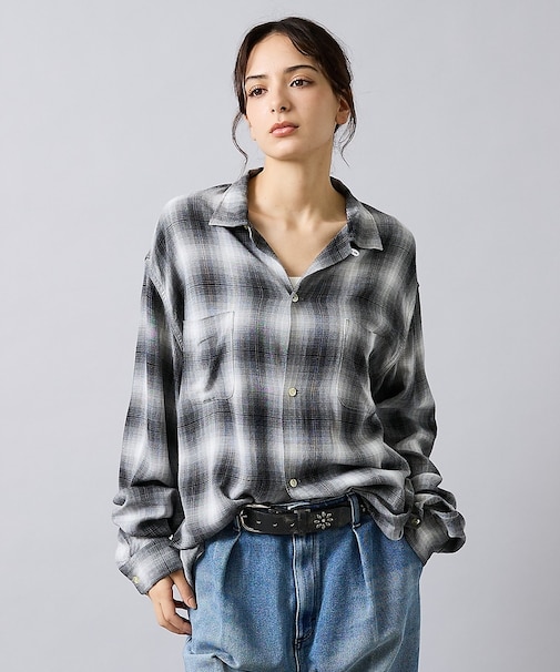 【TOWNCRAFT/タウンクラフト】オンブレチェックシャツ/ユニセックス