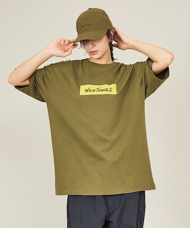 【WILDTHINGS / ワイルドシングス】BOX LOGO TEE / ボッ