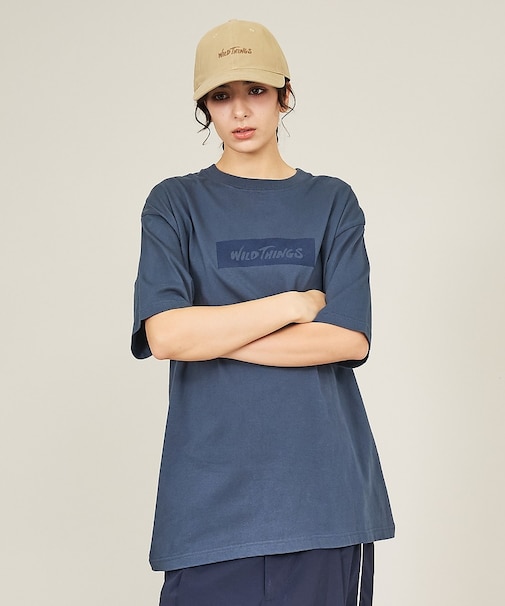 【WILDTHINGS / ワイルドシングス】BOX LOGO TEE / ボッ