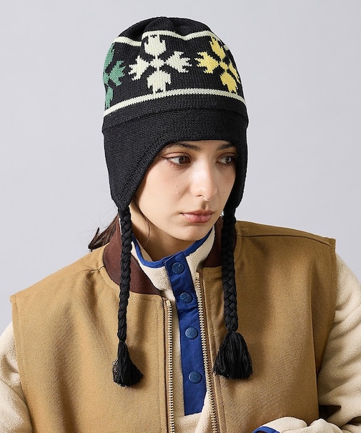 【POLER / ポーラー】BEAR PAW FLAP BEANIE /  フラ