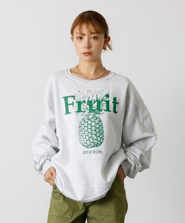 【FRUIT OF THE LOOM】PRINT SWEAT3/ユニセックス【W