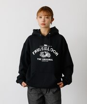 【FRUIT OF THE LOOM】PRINT HOOD5/ロゴプリント/フー