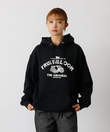 【FRUIT OF THE LOOM】PRINT HOOD5/ロゴプリント/フー