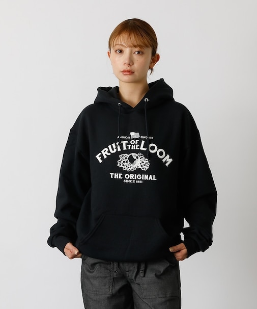 【FRUIT OF THE LOOM】PRINT HOOD5/ロゴプリント/フー