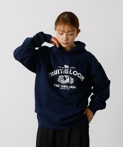 【FRUIT OF THE LOOM】PRINT HOOD5/ロゴプリント/フー