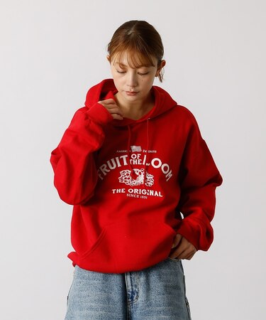 【FRUIT OF THE LOOM】PRINT HOOD5/ロゴプリント/フー