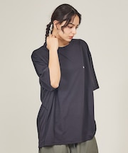 【NANGA/ナンガ 】DRY MIX PIVOT SLEEVE TEE/ ロゴ