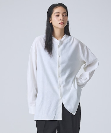 【FORTUNA /フォルトゥナ】DoubleLinenShirt/ダブルリネン