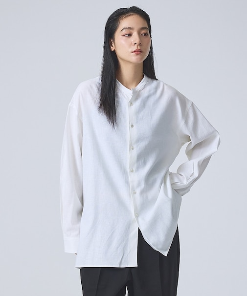 【FORTUNA /フォルトゥナ】DoubleLinenShirt/ダブルリネン