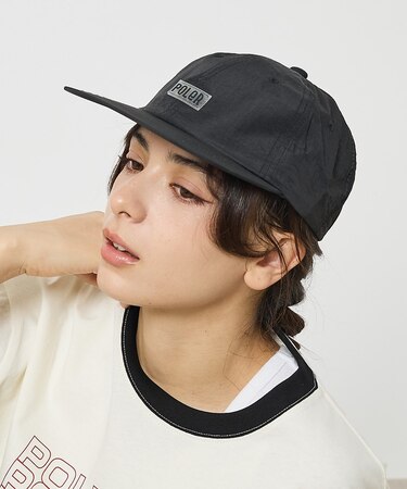 【POLER / ポーラー】ファリーフォント ナイロン 6パネル キャップ /