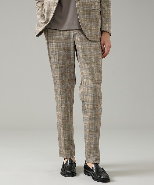 【セットアップ対応】チェック柄 ライトポンチ イージースラックス / ストレッチ