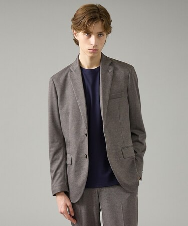 【セットアップ対応】チェック柄 ライトポンチ ジャケット / FLEX JACK