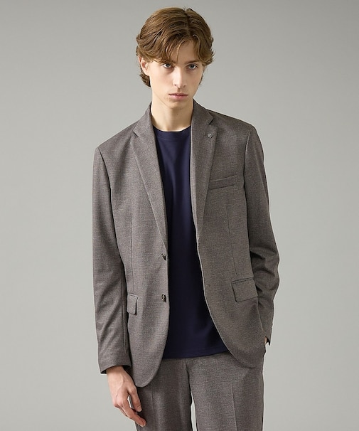 【セットアップ対応】チェック柄 ライトポンチ ジャケット / FLEX JACK