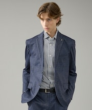 【セットアップ対応】チェック柄 ライトポンチ ジャケット / FLEX JACK