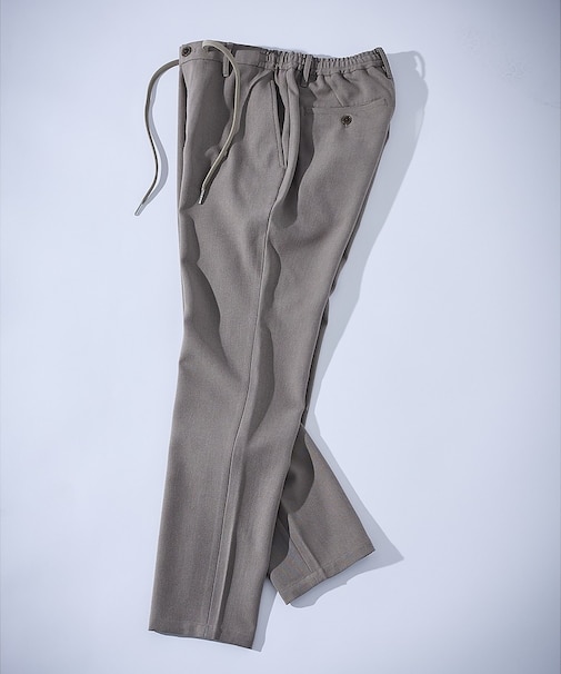 カルゼストレッチ ノータック イージーパンツ / スリムテーパード