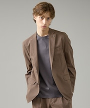 【セットアップ対応】スーパーストレッチ リネンジャケット/ FLEX JACKE