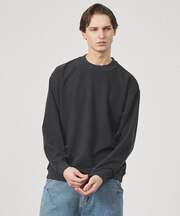 クォーターゲージニット クルーネックスウェット / リラックスフィット