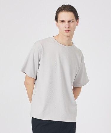 ヘリンボーン ジャガード 半袖Tシャツ