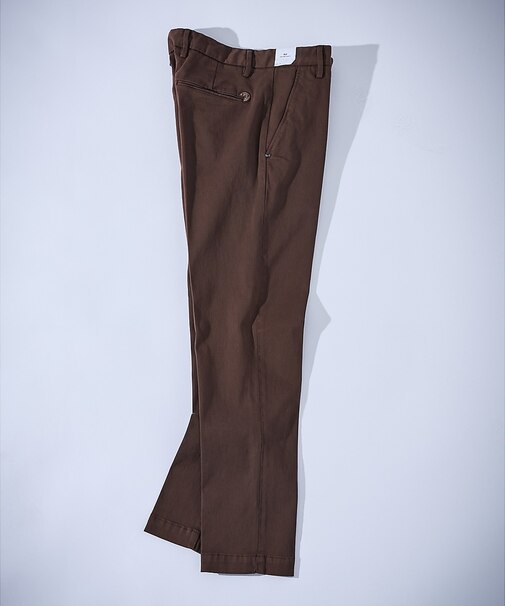 【entre amis】スリムフィット ノープリーツ チノスラックス / 818