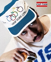 【CAP-TAIN】 アップル刺繍 カラーブロック|YOSEMITE|HOLLY