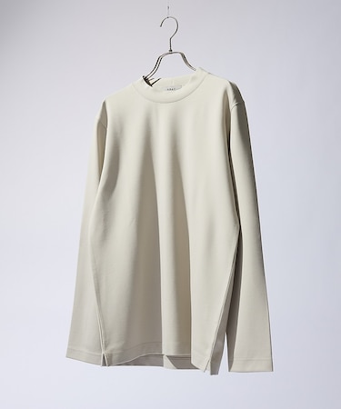 【SMART CLOSET / WEB限定】抗菌防臭 ポンチモックネック 長袖T