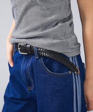 Puntale Leather Plain Belt / ウエスタンベルト/プン