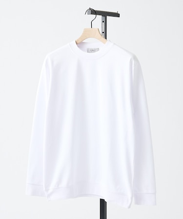 【SMART CLOSET】シルキータッチ モックネック 長袖Tシャツ