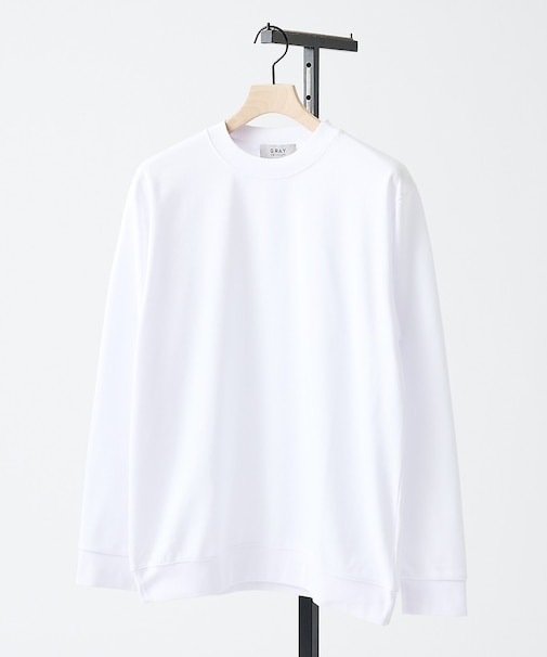 【SMART CLOSET】シルキータッチ モックネック 長袖Tシャツ