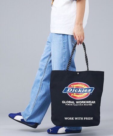 【DICKIES/ディッキーズ】LOGO PRINT ROPE TOTE BAG