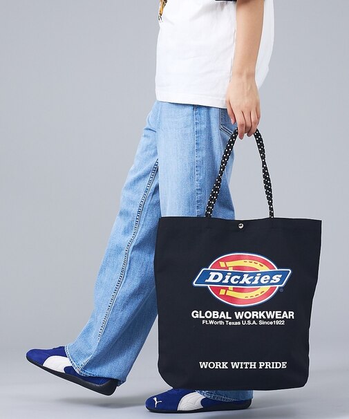 【DICKIES/ディッキーズ】LOGO PRINT ROPE TOTE BAG