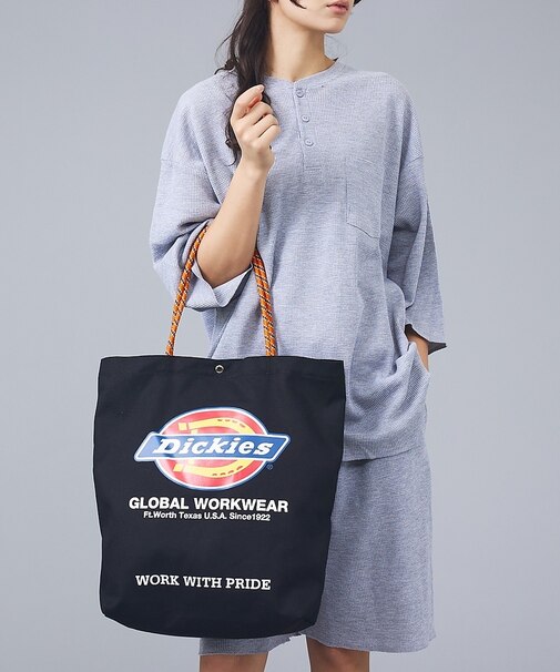 【DICKIES/ディッキーズ】LOGO PRINT ROPE TOTE BAG