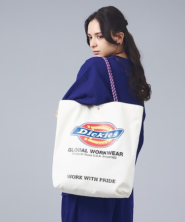 【DICKIES/ディッキーズ】LOGO PRINT ROPE TOTE BAG