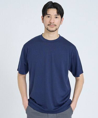 【メリノウール100％】 ハイゲージニット Tシャツ
