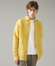 【WASH LINEN】ソフトリネン レギュラーフィットシャツ