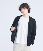 【定番/シアー素材】ストレッチ カノコ ワンボタン カーディガン