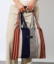 【MOON BIRD/ムーンバード】手織りハンモックトートバッグ/手織り/A4サ