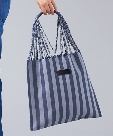 【MOON BIRD/ムーンバード】手織りハンモックトートバッグ/手織り/A4サ