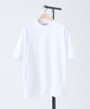 【SMART CLOSET/WEB限定】シルキータッチ モックネック 半袖Tシャ