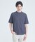 【凹凸編み】リンクス ブロック 半袖Tシャツ