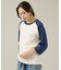 【JEMORGAN /ジェーイーモーガン 】ワッフルラグランスリーブ７分袖Tシャ
