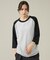 【JEMORGAN /ジェーイーモーガン 】ワッフルラグランスリーブ７分袖Tシャ