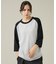 【JEMORGAN /ジェーイーモーガン 】ワッフルラグランスリーブ７分袖Tシャ