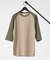 【JEMORGAN /ジェーイーモーガン 】ワッフルラグランスリーブ７分袖Tシャ