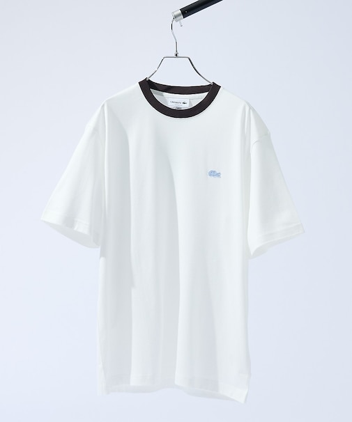 【LACOSTE / ラコステ】RIB TEE SHIRT / 配色ネックリブT